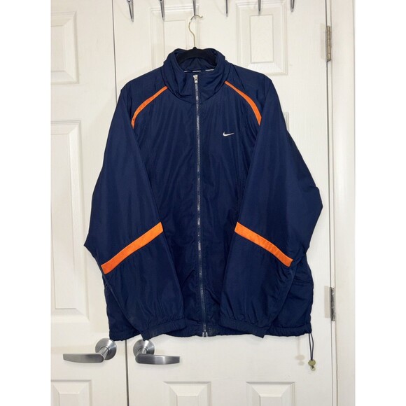 Nike Other - Vintage Nike Jacket Mens XL Full Zip Y2K Blue & Orange